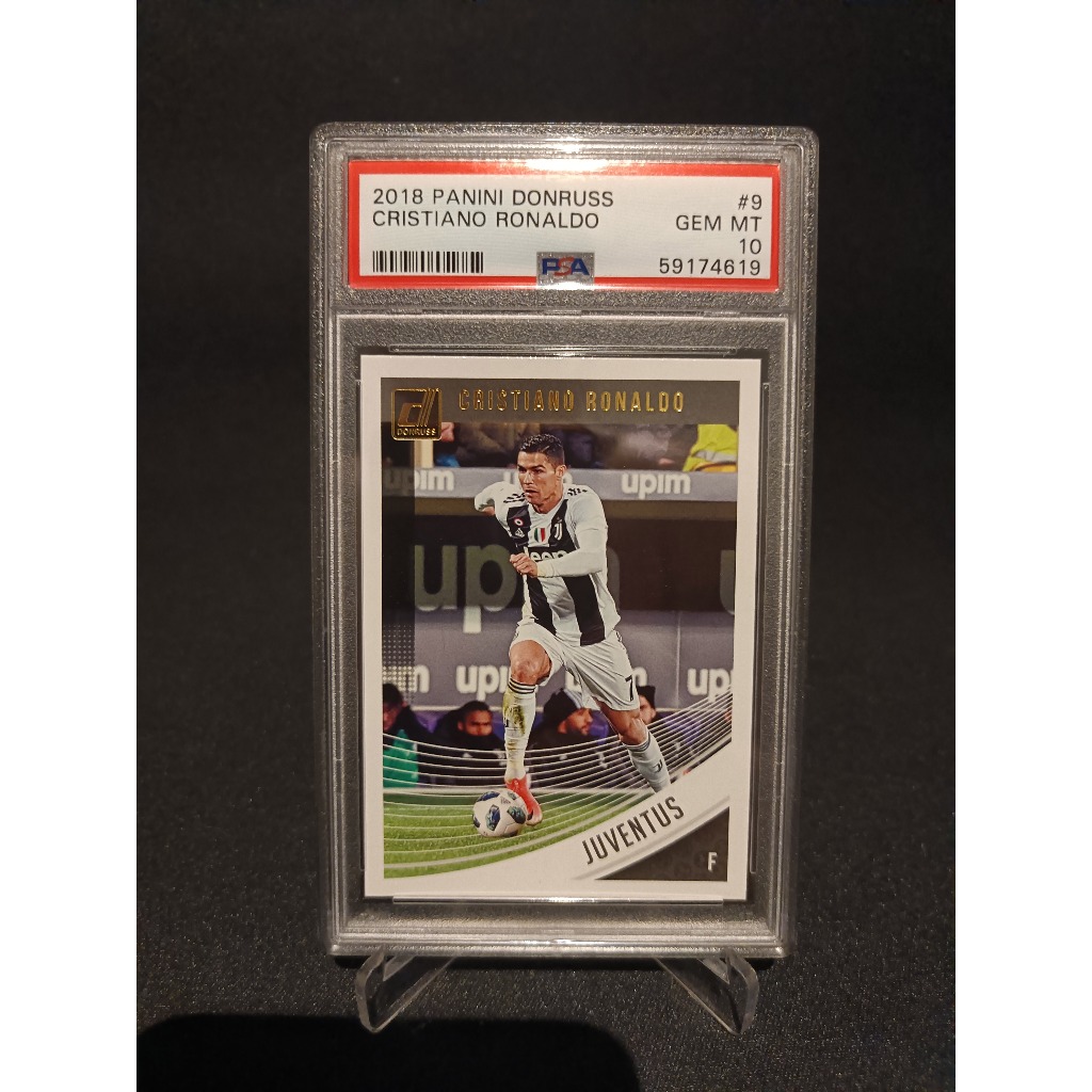 Cristiano Ronaldo 2018 Panini Donruss Soccer #9 Juventus PSA 10