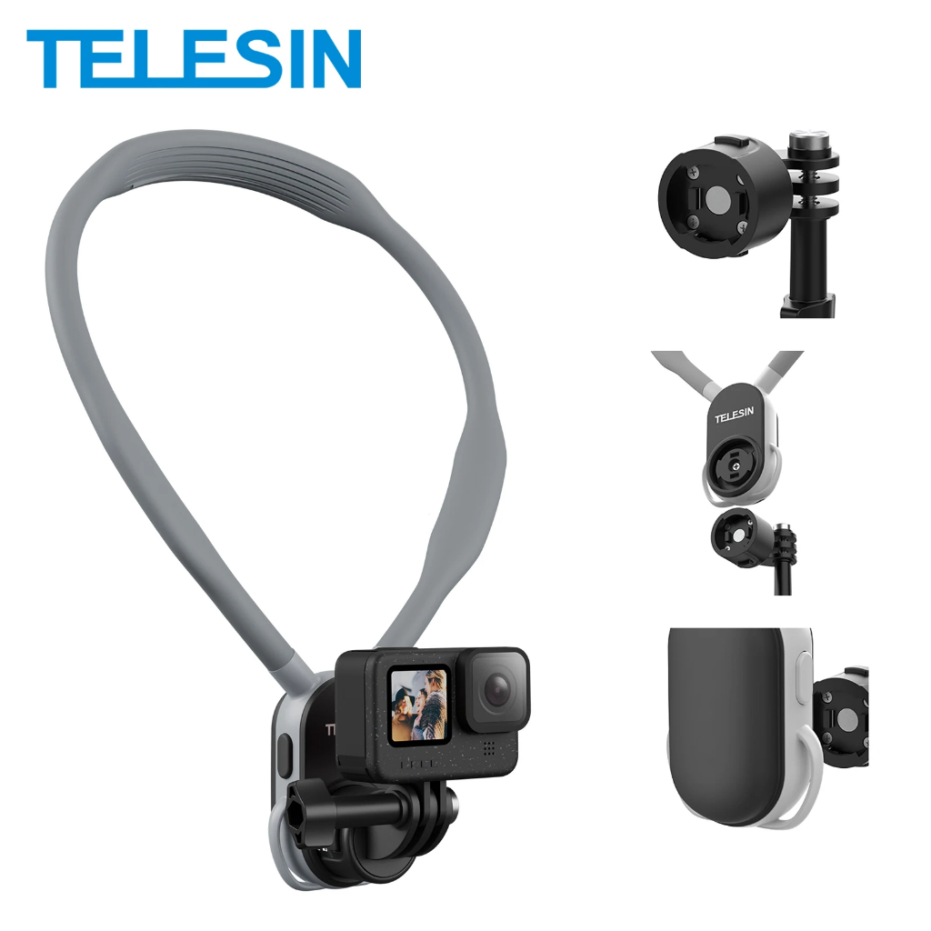 telesin gopro 2.0 ขายึดคล้องคอ Neck Camera Holder Mount for GoPro Hero 13/12/11/10/9/8/7/6/5/4 และโทรศัพท์