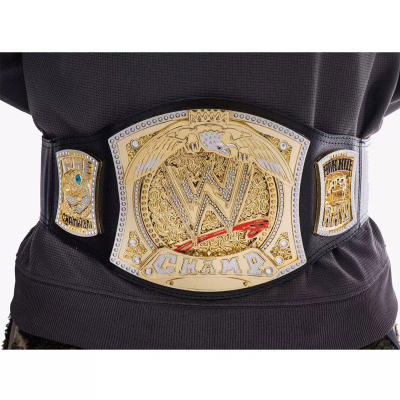 /จัดส่งสินค้าภายใน 48 ชม/พร้อมส่ง ใหม่ WWE Championship เข็มขัดคอสเพลย์ มวยปล้ําอาชีพ สีทอง สําหรับเ