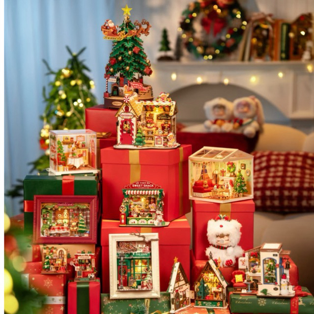 โมเดล DIY ประกอบเอง Christmas series คู่มือภาษาจีน [พร้อมส่ง]