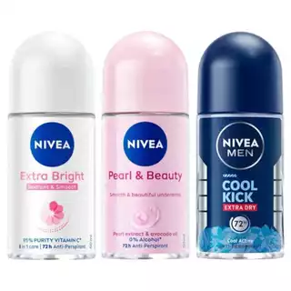 โรลออน นีเวีย 50 มล. สำหรับผู้หญิง โรลออนลดเหงื่อและระงับกลิ่นกาย NIVEA