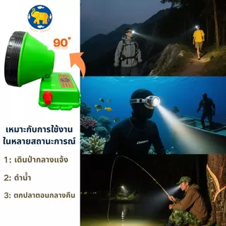 Nova-6707 ไฟฉายคาดหัวความสว่างสูง กันน้ำกันฝน แข็งแรง ทนทาน ไฟ LED ชาร์จไฟได้ พกพาสะดวก