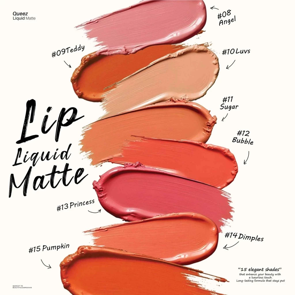 ลิป QUEEZ ซื้อ1แถม1QUEEZ Liquid matte Lip Color thumbnail 4