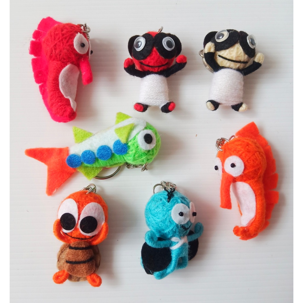 พวงกุญแจ ตุ๊กตาวูดู Unique Voodoo Doll Keychain – Handmade with Love for Bags and Keys #10