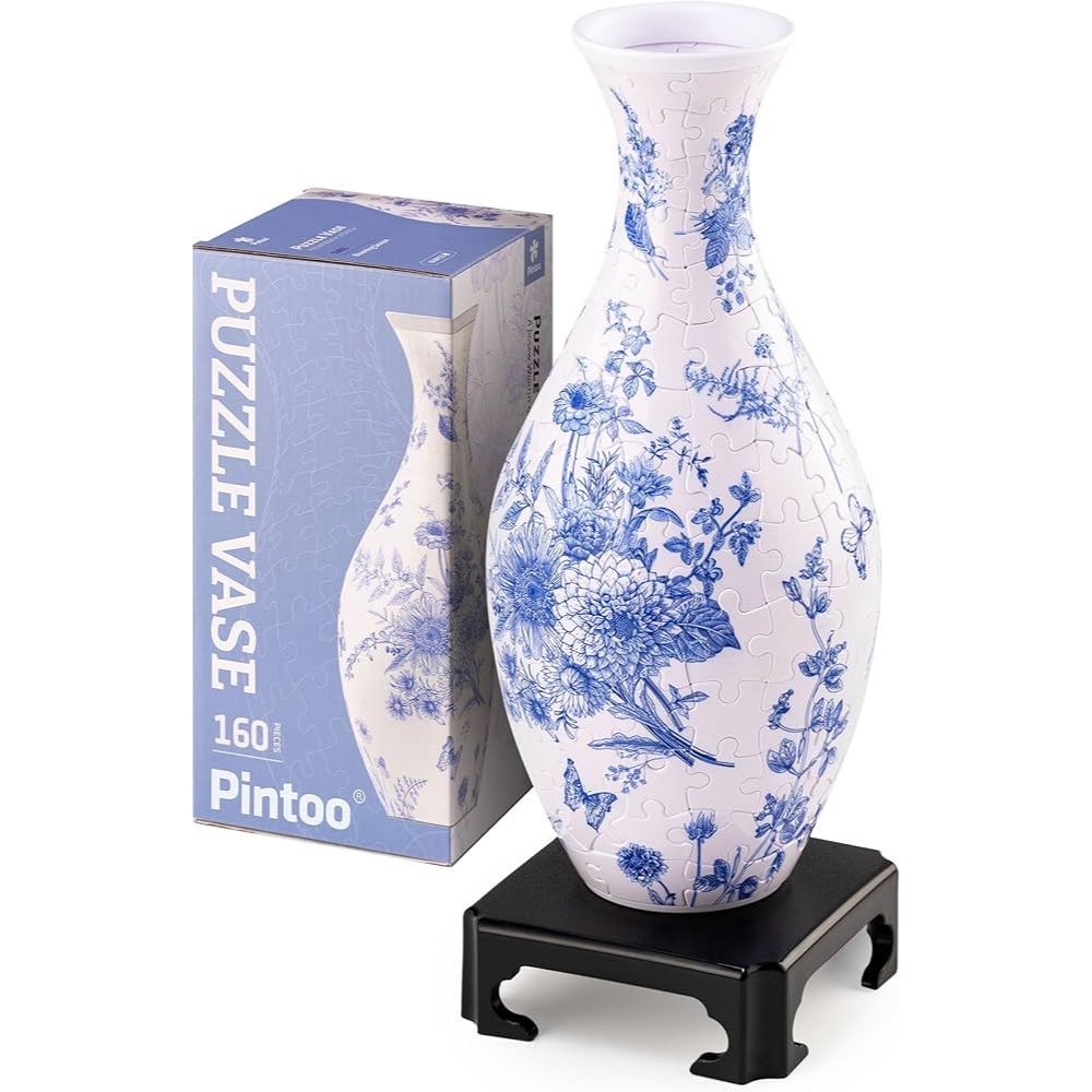 PINTOO: 3D Puzzle Vase - Blooming Season (160 Pieces) [3D Plastic Jigsaw Puzzle]‎