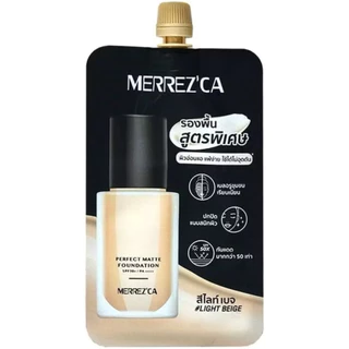 Merrez'Ca เมอร์เรซกา เพอร์เฟคแมตต์ ฟาวเดชั่น 5มล. ซองดำ (แบบซอง)