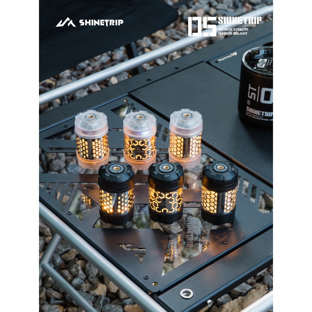 SHINETRIP โคมไฟตั้งแคมป์เเบบหมุนได้ ไฟ19LED มีฐานแม่เหล็ก ชาร์จไฟได้ น้ำหนักเบา