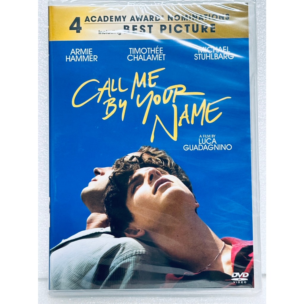 DVD : Call Me by Your Name (2017) " Armie Hammer, Timothee Chalamet " A Film by Luca Guadagnino