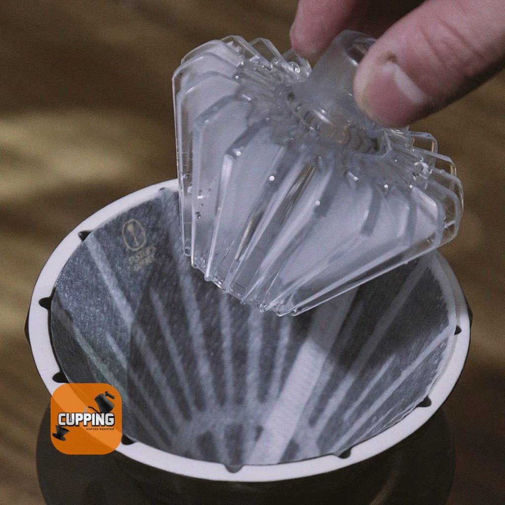 ที่ทับกระดาษกรองกาแฟ พร้อมส่งในไทย ดริปเปอร์ทรงกรวย อุปกรณ์เสริม CT62 ORIGAMI V60 Dripper