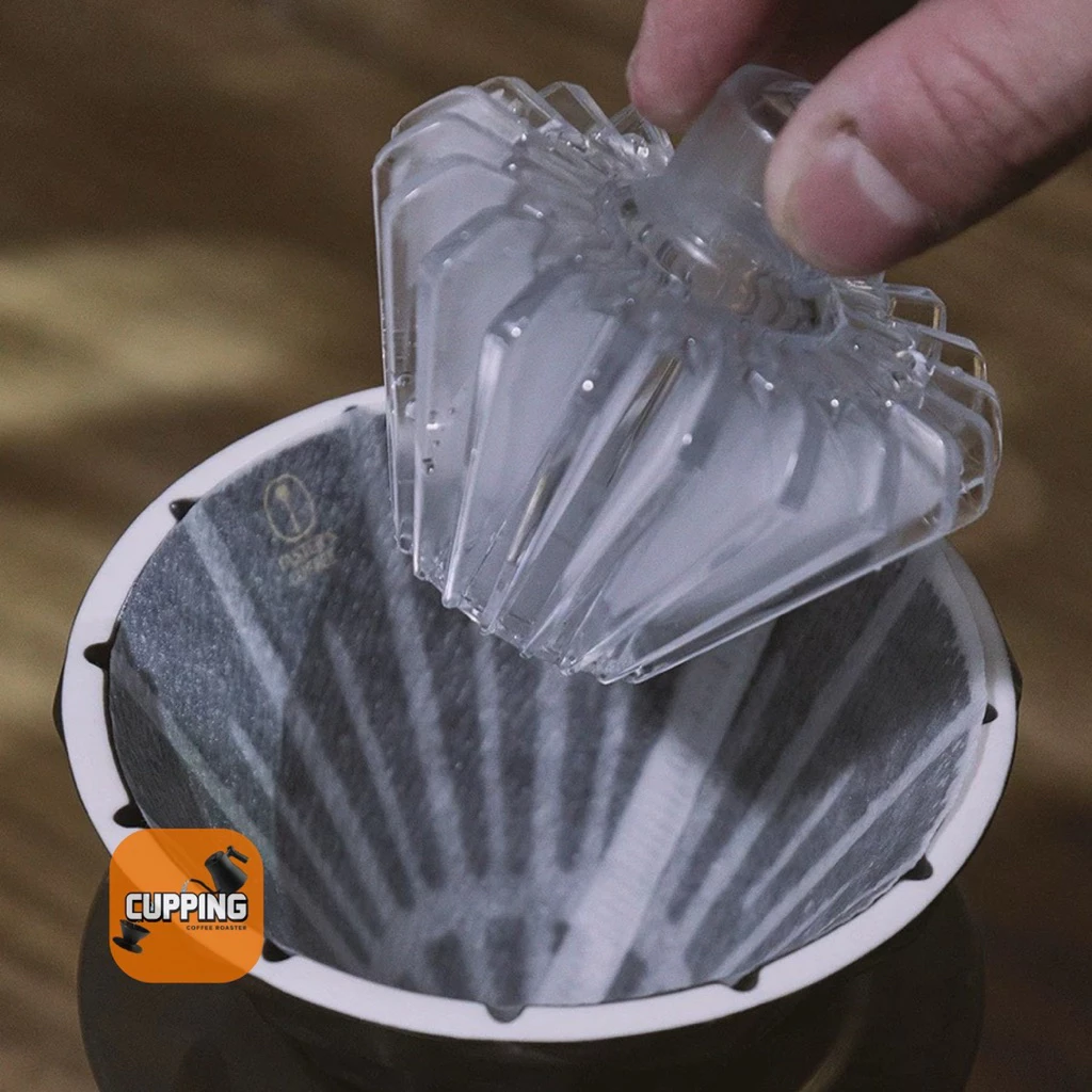 ที่ทับกระดาษกรองกาแฟ พร้อมส่งในไทย ดริปเปอร์ทรงกรวย อุปกรณ์เสริม CT62 ORIGAMI V60 Dripper