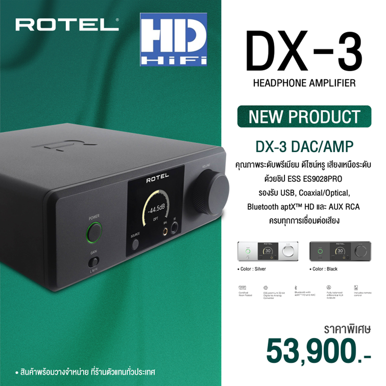 Rotel DX-3 Headphone Amplifier