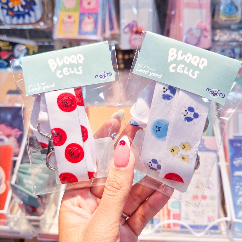 ***Inbox สอบถามลายสินค้าก่อนกดสั่งซื้อ*** Neck Strap/Lanyard สายคล้องคอลายเม็ดเลือด ทนทาน สีสันสดใส🩸