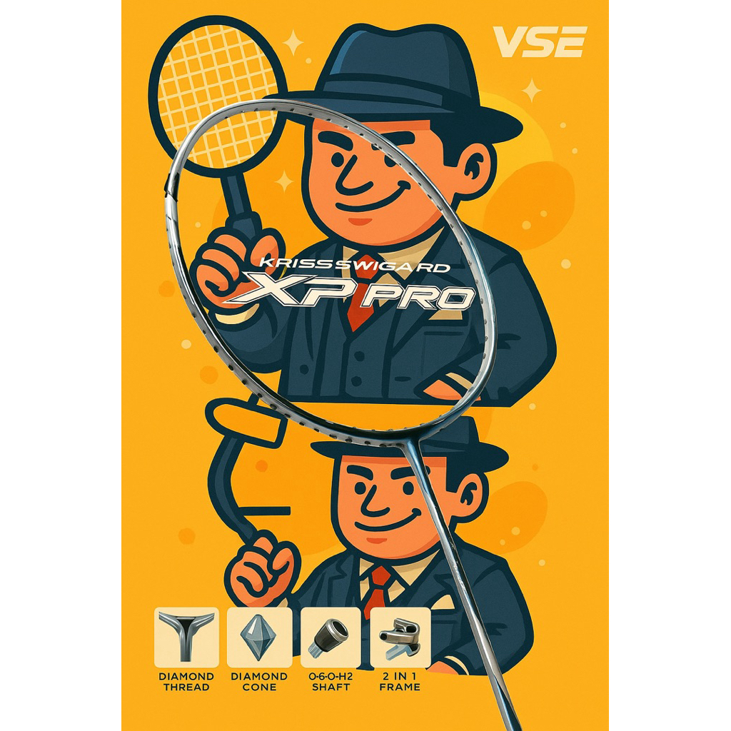 VS ไม้แบดมินตัน รุ่น Kriss Sword XP Pro แถมกริปคละสี+เอ็น+ซอง