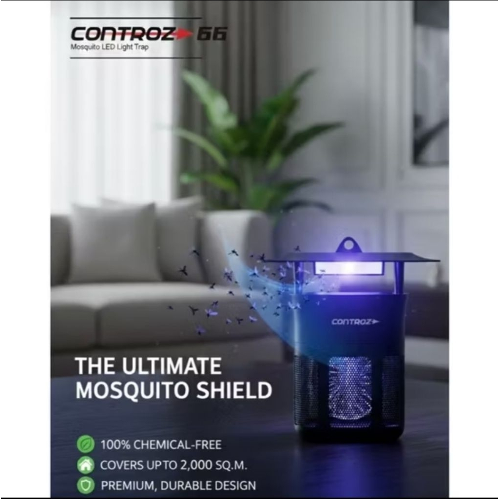 Controz 66 เครื่องดักยุง usb พรีเมี่ยมด้วยเทคโนโลยีจากเกาหลี Mosquito Led Light Trap กับดักยุง ไฟล่อยุง UV LED Violeds