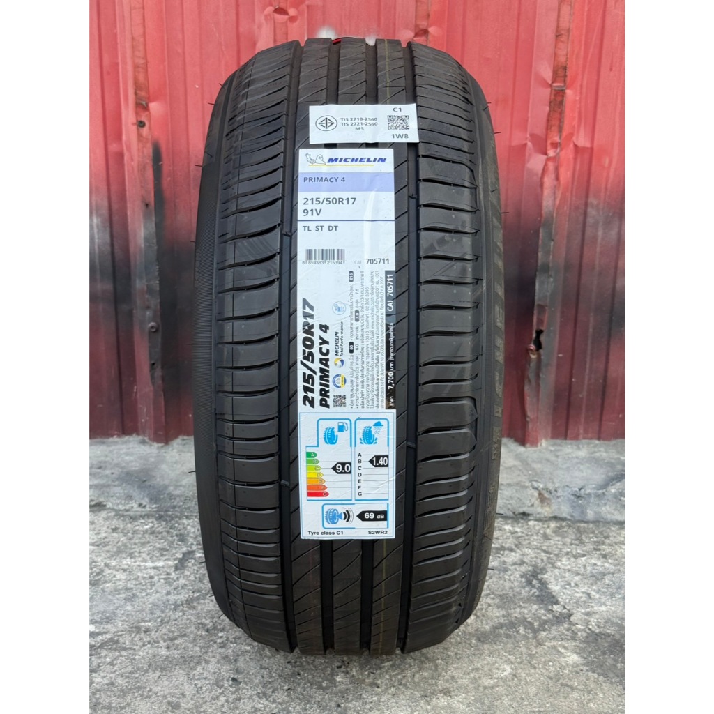 215/50R17 โปรปี 2025 ยางมิชลิน Michelin รุ่น Primacy 4 ขนาด 215/50R17 ต่อเส้น