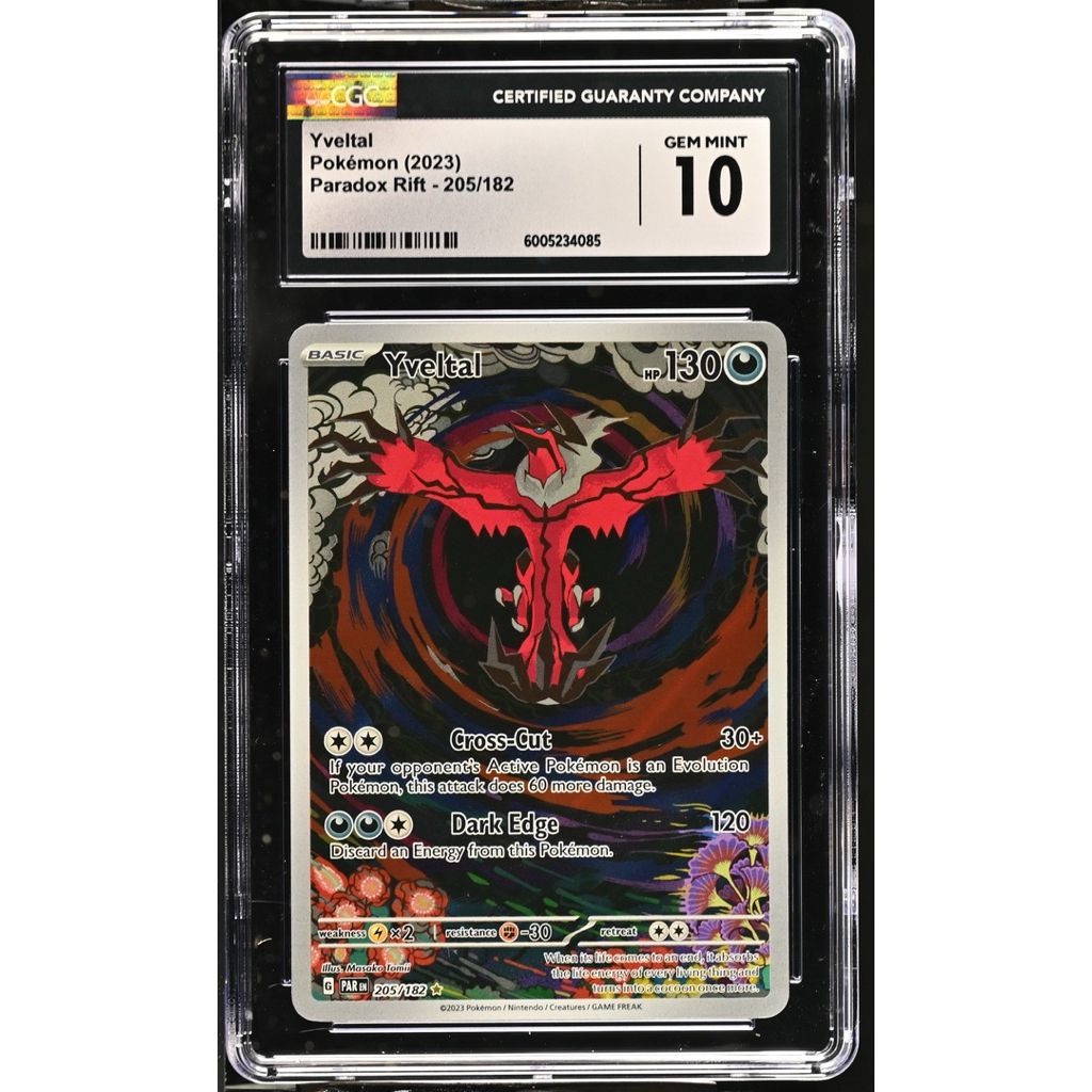 CGC 10: Yveltal #205 Pokemon Paradox Rift