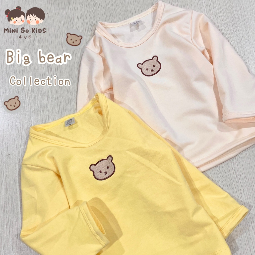 เสื้อแขนยาวเด็ก งานปักน้องหมี Big Bear collection
