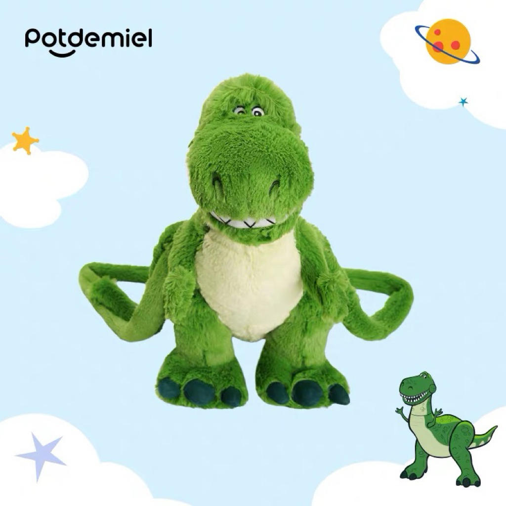 ✨พรีออเดอร์✨ กระเป๋าสะพายข้างไดโนเสาร์เขียวทีเร็กซ์ T-rex Toy Story Disney (POTDEMIEL) ลิขสิทธิ์แท้ 