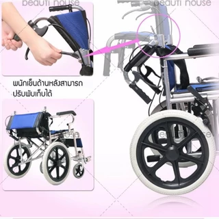 VBELL รถเข็นวีลแชร์พับได้ น้ำหนักเบา พกพาสะดวก ใช้งานง่าย เหมาะสำหรับผู้สูงอายุ ผู้ป่วย และผู้มีข้อจำกัดในการเคลื่อนไหว
