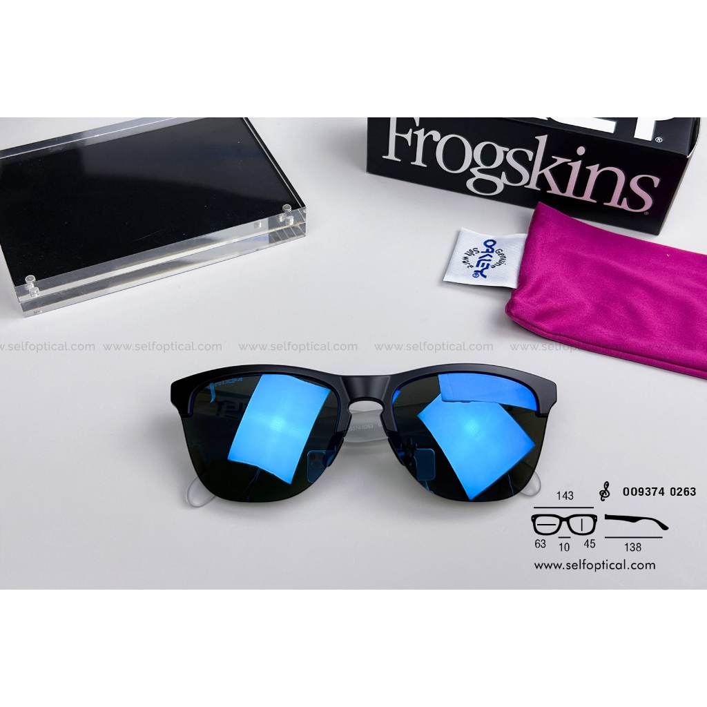 แว่นกันแดด OAKLEY Frogskins Lite OO9374 Size 63 ของแท้ รับประกัน 2 ปี ศูนย์ไทย พร้อมบริการหลังการขาย