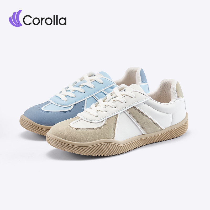 Corolla Breeze Shoes รองเท้าผ้าใบลำลอง ทรงOld School แบบส้นแบน หนังพียู กันน้ำ ลดแรงกระแทก ซัพพอร์ตส้นเท้าได้ดี