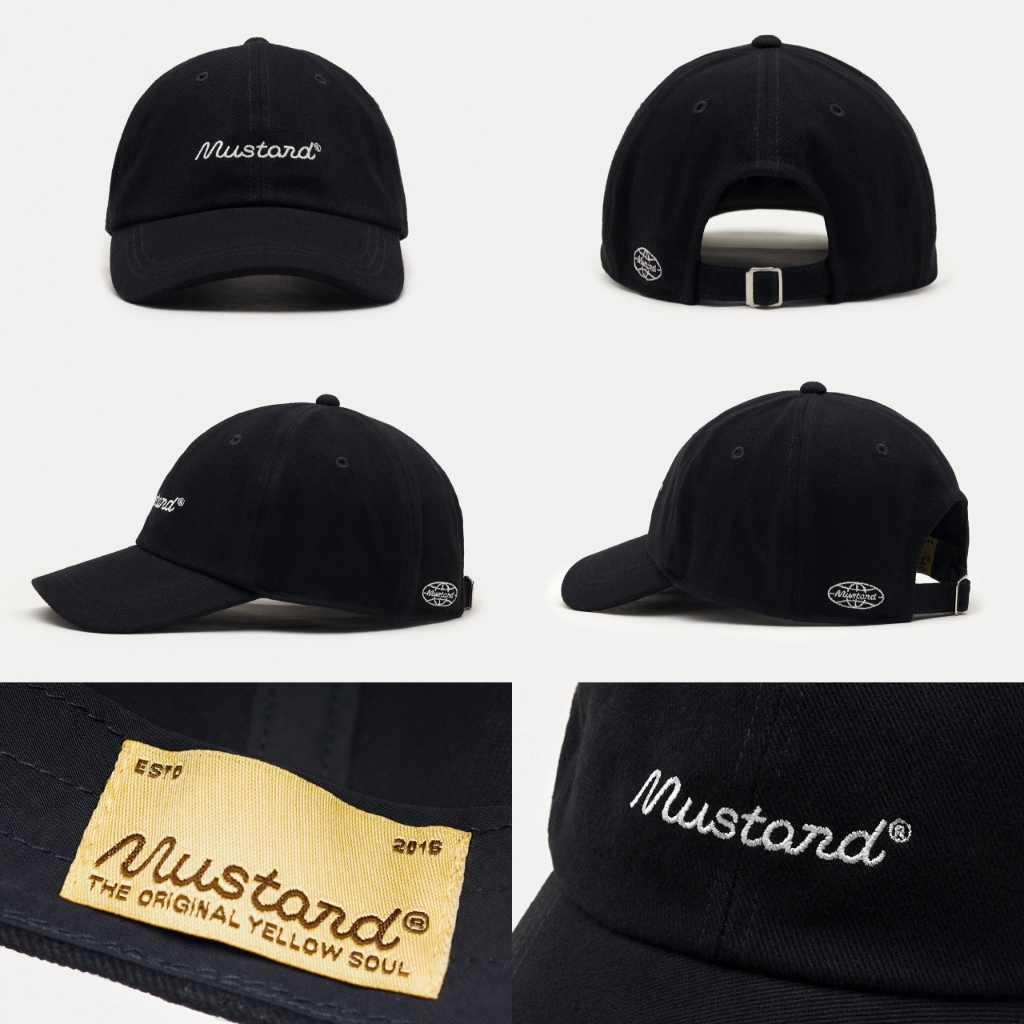 Mustard Logo Hat | หมวกแก๊ปปักโลโก้ ผ้าคอตตอน สัมผัสนุ่มพิเศษ (มีให้เลือก 5 สี) รูปที่ 2