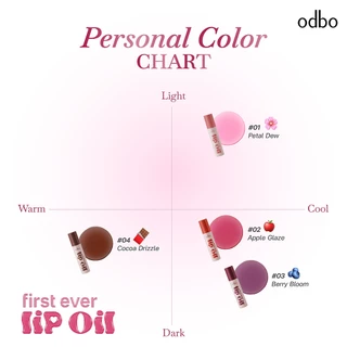 odbo (NEW!! ลิปออยล์ odbo ของแท้ ส่งตรงจากแบรนด์ 100%)FIRST EVER LIP OIL #ลิปออยล์เฟิร์สเลิฟ OD5025