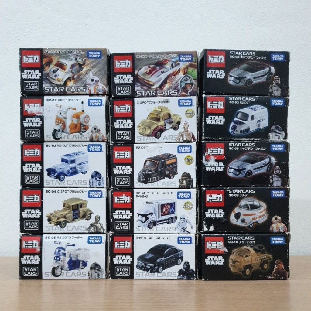 Tomica Star Wars Star Cars รถเหล็ก ของใหม่ กล่องไม่สวย Takara Tomy