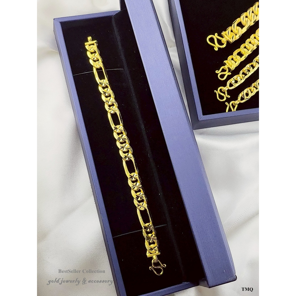 สร้อยข้อมือ เลสข้อมือ งานหุ้มทองคำแท้ 24k งานสวยพรีเมียม สวยเทียบทองแท้
