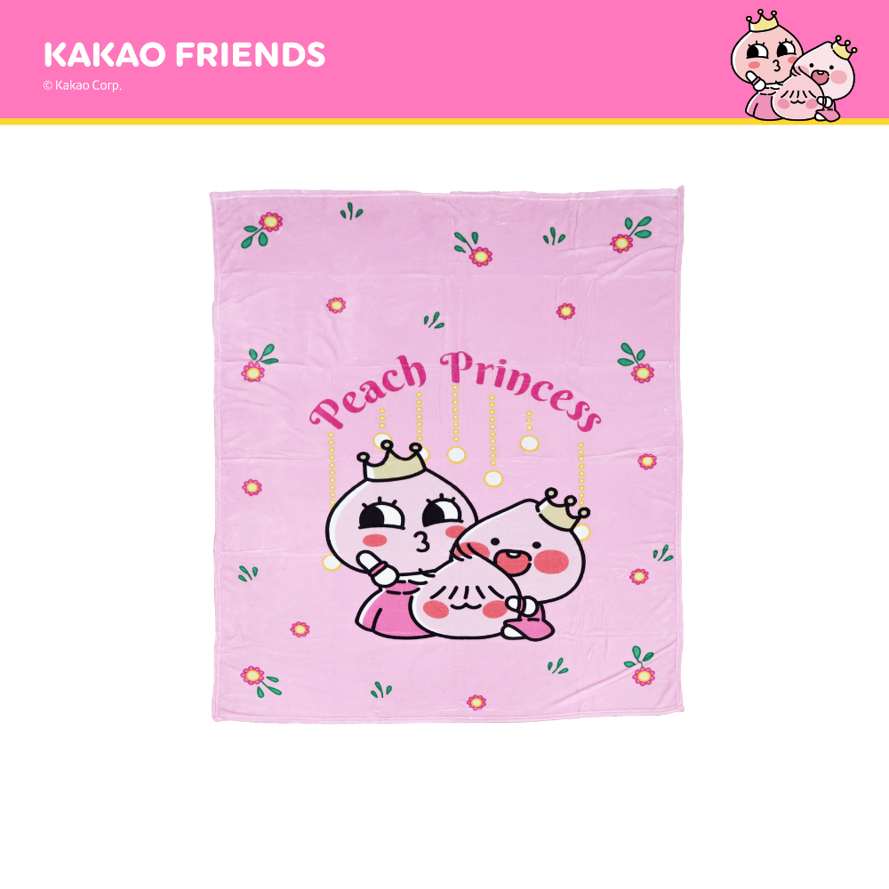 Kakao Friends ผ้าห่ม Flannel 60x80 Peach Princess