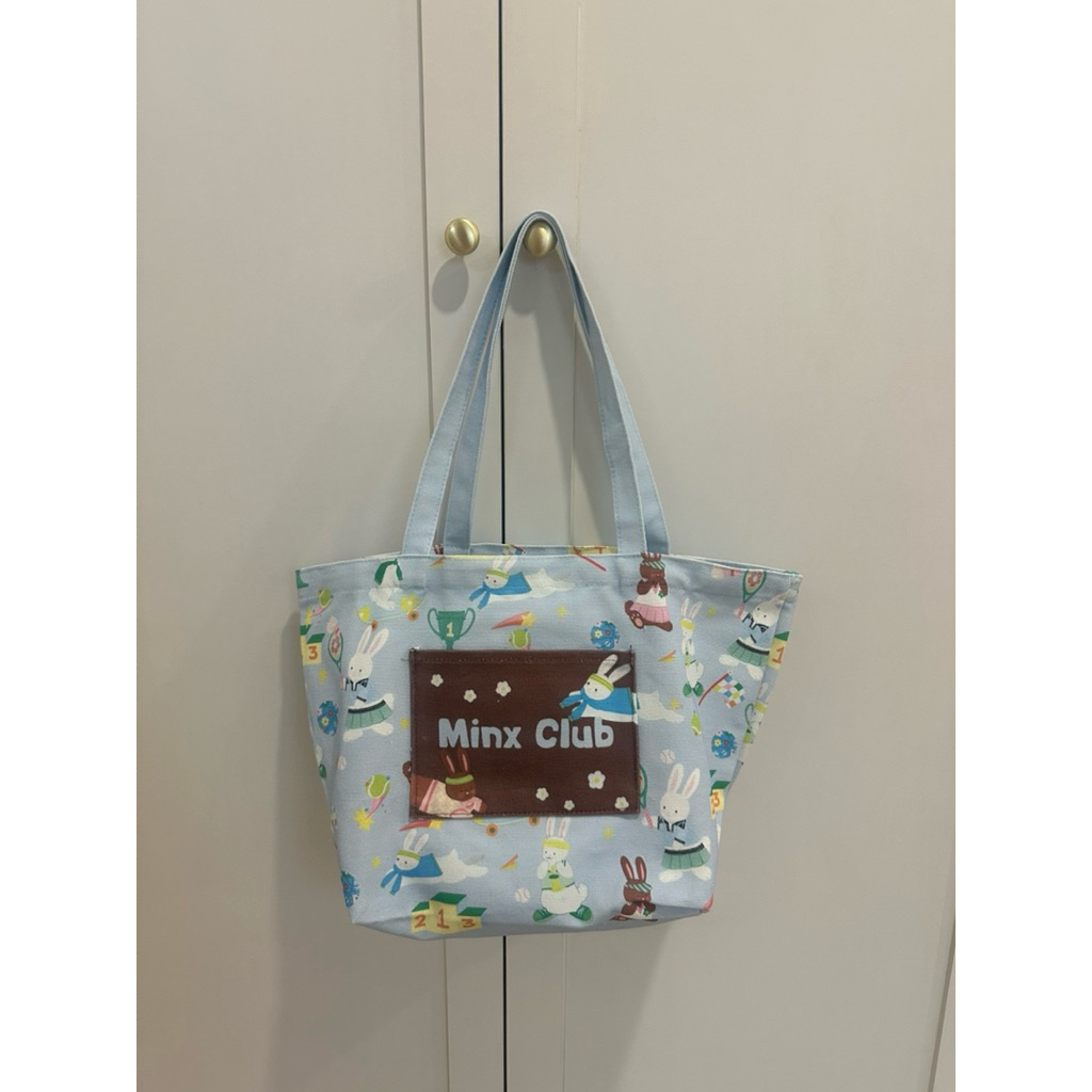 minxshoes tote bag สีฟ้า