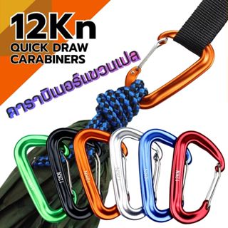 คาราบิเนอร์ สำหรับแขวนเปล 12kN Quick Draw Carabiners
