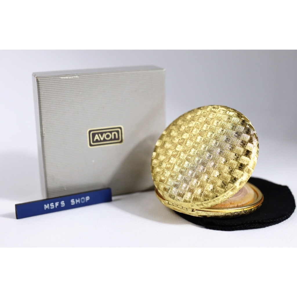 [Vintage] AVON Golden Compaq ตลับแป้ง Avon สีทอง