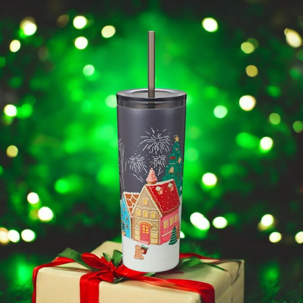 Starbucks Stainless Steel Cookie House Night Cold Cup 16oz.