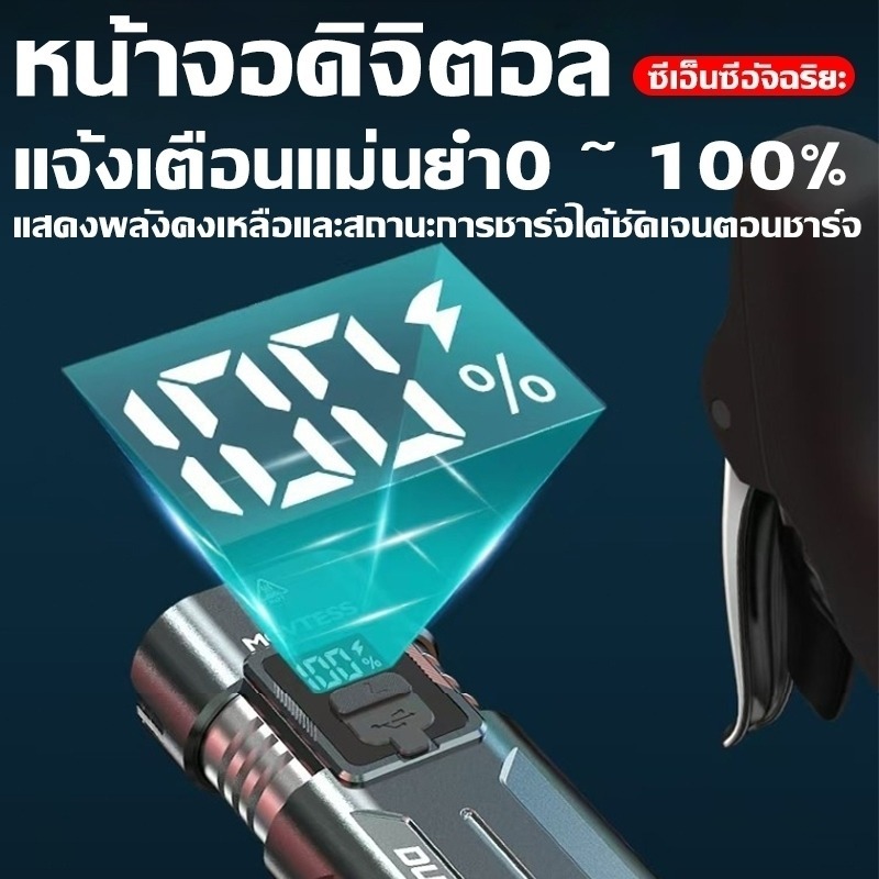 ไฟจักรยาน LED อัพเกรด 5,000 ลูเมน สว่างพิเศษ กันน้ำระดับ IPX65 อินเทอร์เฟซ USB อุปกรณ์เสริมจักรยาน - รูปที่ 5