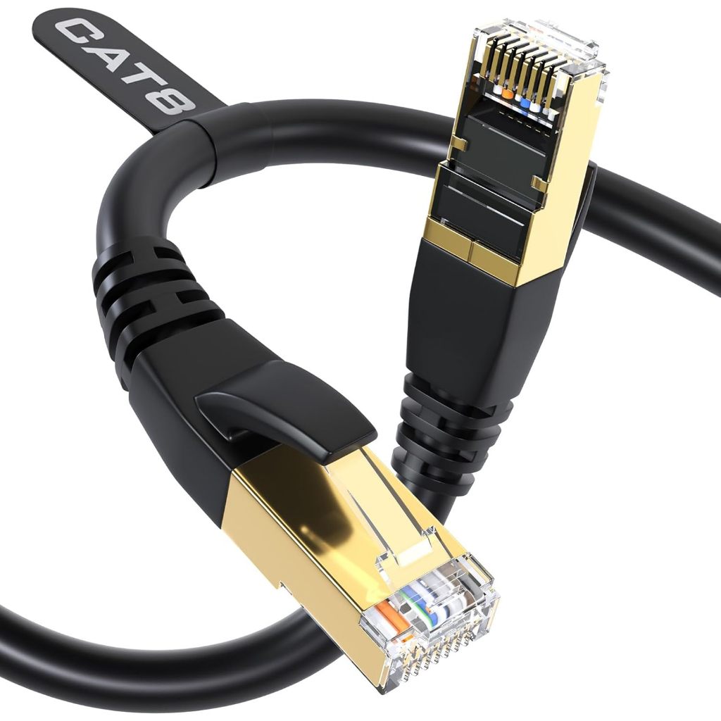 สาย lan outdoor สายแลน cat8 สาย LAN ความเร็วสูง CAT8 RJ45 40Gbps