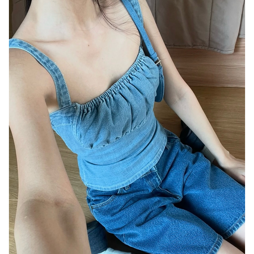 Kiddi.s Gal tank jeans🍒👀