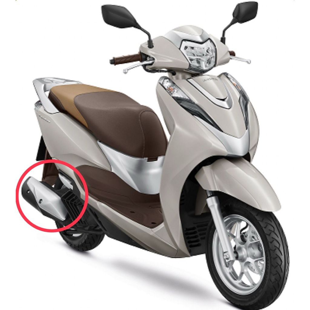 กันร้อน แผ่นกันร้อนท่อไอเสีย HONDA LEAD125 ปี 2021-2025 สีบรอน์เงิน NH411M ยี่ห้อ HMA - รูปที่ 4