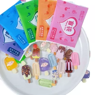ของเล่นถุงซ่อนไอศกรีม/ไอติมเรืองแสงในที่มืดแบบ DIY สร้างสรรค์ ของเล่นเรซิน ของเล่นอาหารที่เหมือนจริง ของเล่นรางวัลสำหรับ