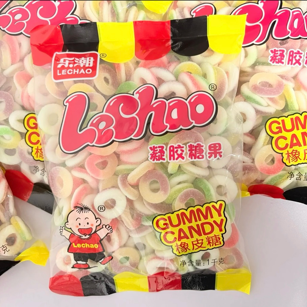 เยลลี่วงแหวนสายรุ้งLechao จำนวน 1 กิโลกรัม