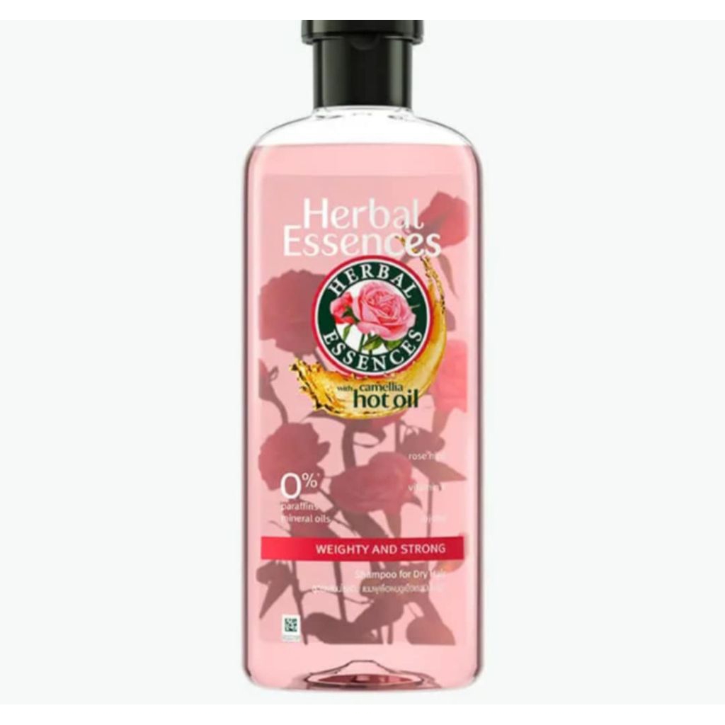 แชมพู เฮอร์บัล เอสเซ้นส์ เวที่แอนด์ สตรอง herbal essences shampoo perfume camellia 100ml