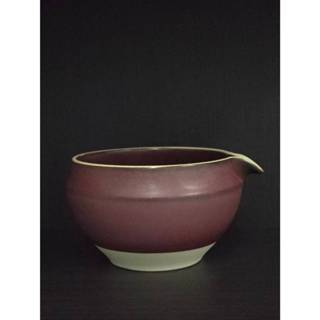 Chawan ถ้วยตีมัทฉะปากริน สีแดงผิวเคลือบกึ่งเงา พร้อมส่งจากไท…