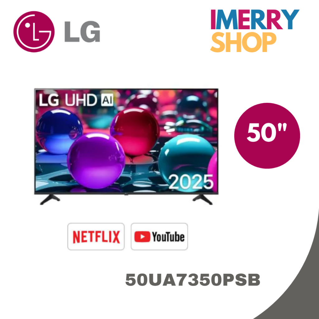 LG ทีวี 50" รุ่น 50UA7350PSB LG UHD AI UA73 4K Smart TV 2025 50UA7350