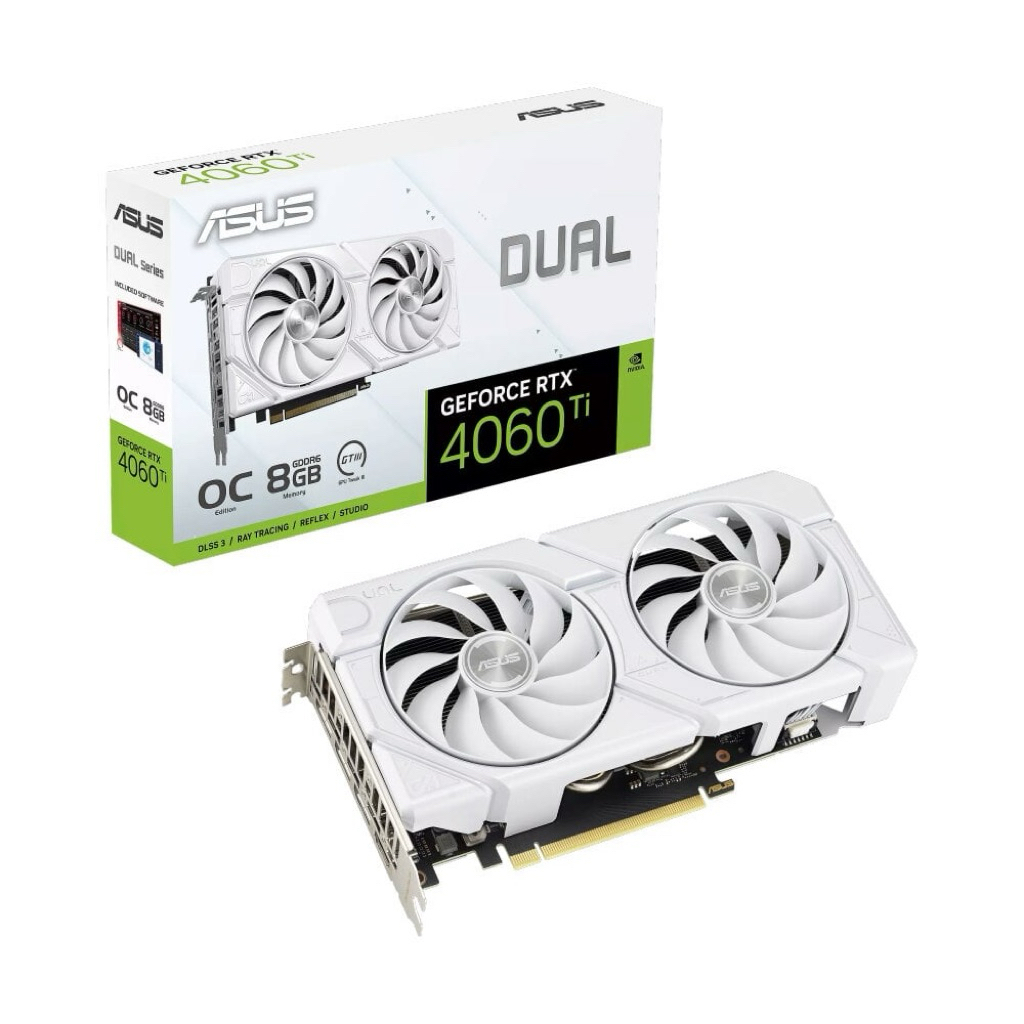 RTX4060TI/8GB ASUS DUAL EVO WHITE (OC/D6)