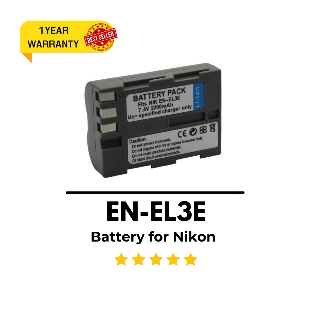 EN-EL3E battery is fully compatible with the following Nikon DSLR cameras: Nikon D300 SLR, Nikon D30