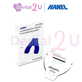 HANEL Articulating Paper blue/red 80 micron กระดาษเช็คการสบฟัน