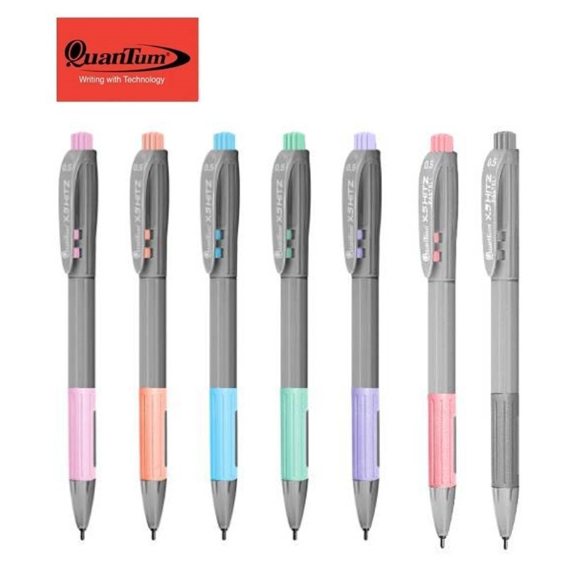 ปากกาลูกลื่น Quantum X5 Hitz ขนาด 0.5 mm. ด้าม พาสเทล (แพ็ค 12 ด้าม)