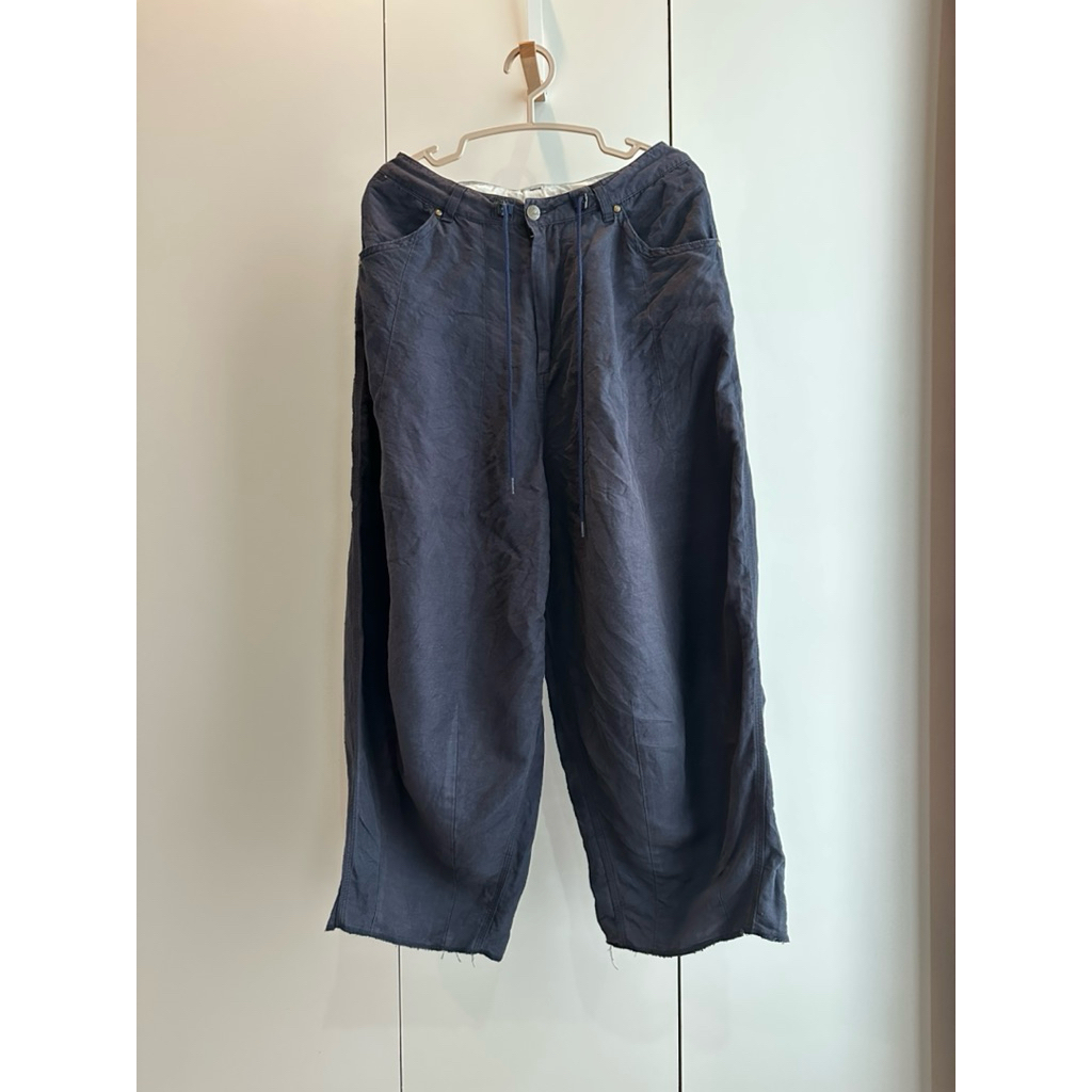 กางเกงทรงบอลลูน Needles HD Military(แท้)🇯🇵 sz.S สีกรม