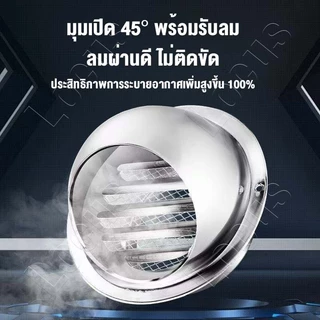 ข้นขึ้น🔥ฝาครอบช่องระบายอากาศ 4นิ้ว 6นิ้ว 8นิ้ว 10นิ้ว 12นิ้ว กันน้ำ กันแมลง กันลม ทนทานพร้อมตะแกรงกันแมลง ทนทาน!!