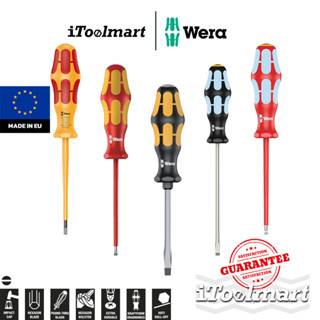 WERA ไขควงปากแบน Kraftform ด้าม VDE , แสตนเลส , ไขควงด้ามตอก…